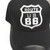 Real Time Products Route 66 Black Cap With Leather Trim