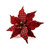 Giftcraft Plaid and Glitter Velvet Poinsettia Flower Giftcraft Plaid and Glitter Velvet Poinsettia Flower