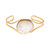 Rain Jewelry Collection Gold White Druzy Cuff Bracelet