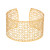 Rain Jewelry Collection Gold Filigree Brass Flexible Cuff Bracelet