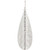 Rain Jewelry Collection Silver Crystal Line Teardrop Earrings