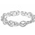 Rain Jewelry Collection Silver Linked Ovals Stretch Bracelet