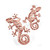 Giftcraft Hammered Bronze Gecko Wall Decor