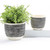 Giftcraft Striped Textured Planter Set of 2