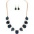 Rain Jewelry Collection Gold Sapphire Blue Faceted Gems Necklace Set