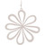 Rain Jewelry Collection Silver Open Petals Daisy Earring