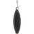Rain Jewelry Collection Silver Southwestern Edge Black Ellipse Earring
