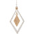 Rain Jewelry Collection Two Tone Wrapped Double Ellipse Earring