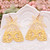 ZAD Mystic Moon Lunar Moth Gold Earrings ZAD Mystic Moon Lunar Moth Gold Earrings