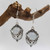Moonlight Stone Bat Earrings