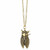 Gold Cicada Insect Necklace