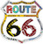 Route 66 Plate Border Shield