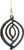 Patina Intersecting Lines Ellipse Earring