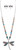  Silver Multi Bead Dragonfly Pendant Necklace Set
