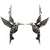 Hummingbird Filigree Silver Earrings