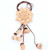  Leather Flower Keychain Purse Charm