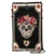  Floral Sugar Skull Black Beaded Crossbody