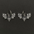 Gothic Bat Huggie Earrings