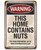 This Home Contains Nuts Sign
