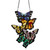  Butterfly Cluster Stained Glass Window Panel