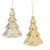 Ganz Gold or Silver Glass Tree Ornament