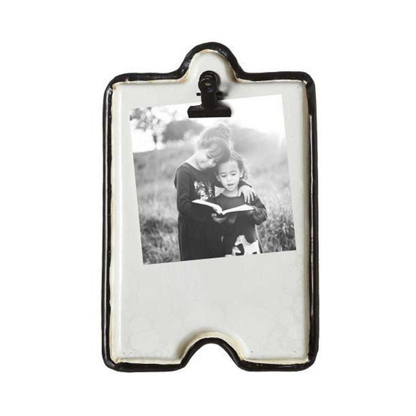 CBK White Metal Clip Frame