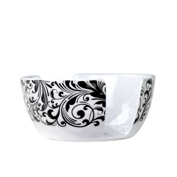 Michel Design Works Black Damask Florentine Sponge Holder by Michel Design Works