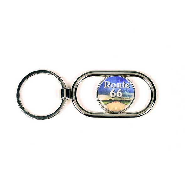 Real Time Products Route 66 Road Scene Slider Key Ring