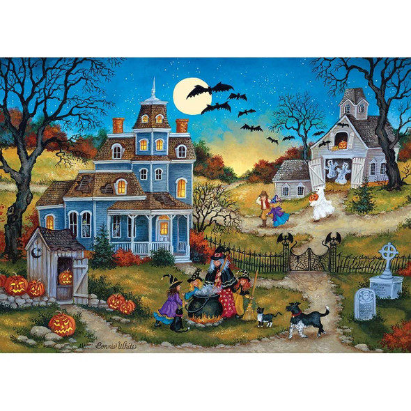 MasterPieces Three Little Witches 1000 Piece Halloween Jigsaw Puzzle by Bonnie White