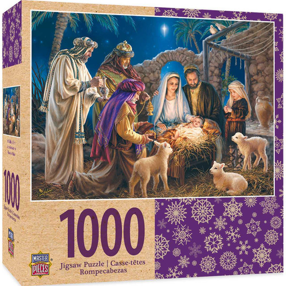 MasterPieces A Child is Born - Christ in a Manger 1000 Piece Jigsaw Puzzle