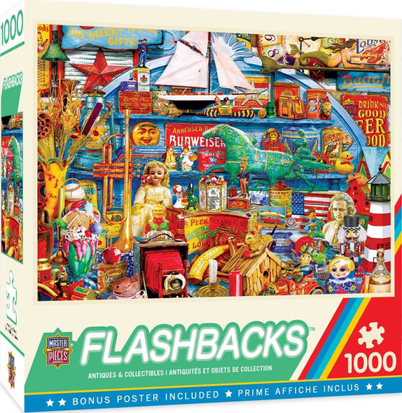 MasterPieces Flashbacks - Antiques & Collectibles - 1000 Piece Jigsaw Puzzle