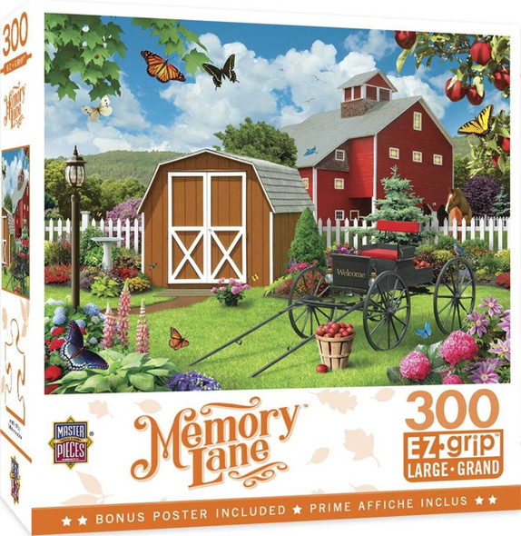 MasterPieces Memory Lane - Barnyard Beauties - Large 300 Piece Ezgrip Jigsaw Puzzle by Alan Giana