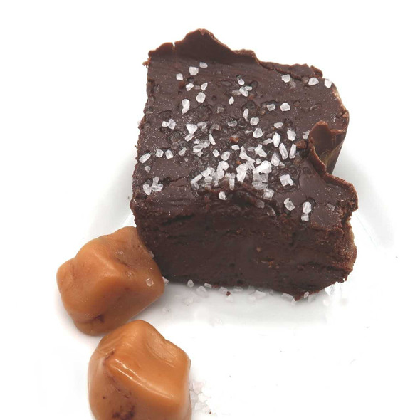 The Nut House Dark Chocolate Caramel Sea Salt Fudge - 1 lb.