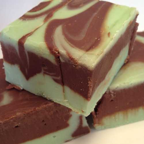 The Nut House Mint Chocolate Swirl Fudge - 1 lb.
