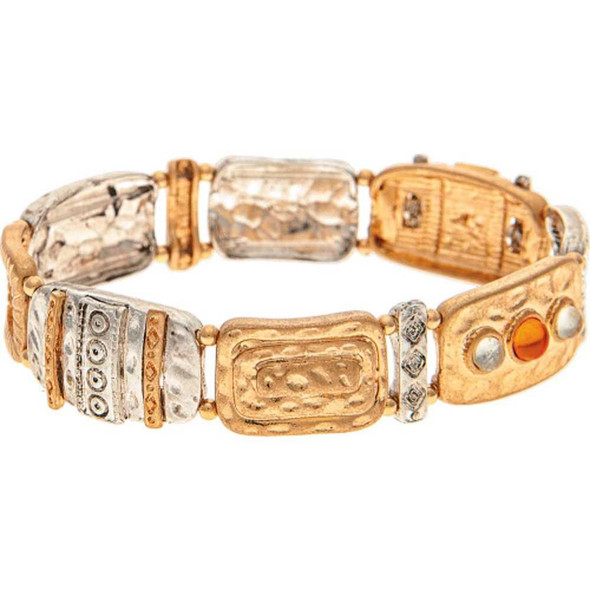 Rain Jewelry Collection Multi Metal Geometric Bricks Bracelet