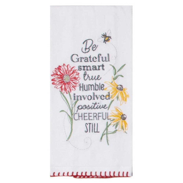 Kay Dee Designs Floral Buzz Embroidered Flour Sack Towel