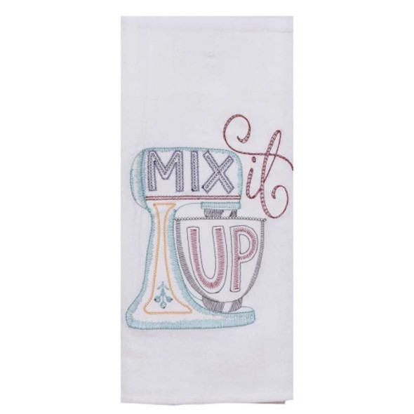 Kay Dee Designs Mix It Up Embroidered Flour Sack Towel