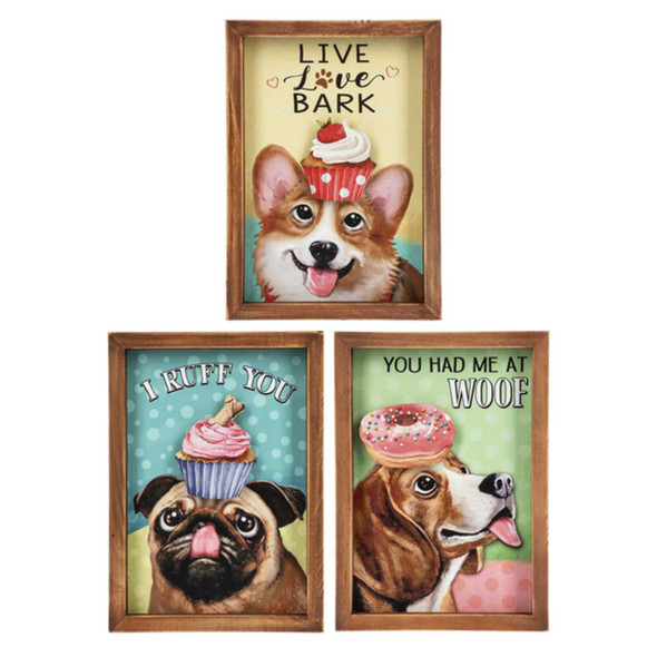 Ganz Shadow Box Doggie Dessert Plaque