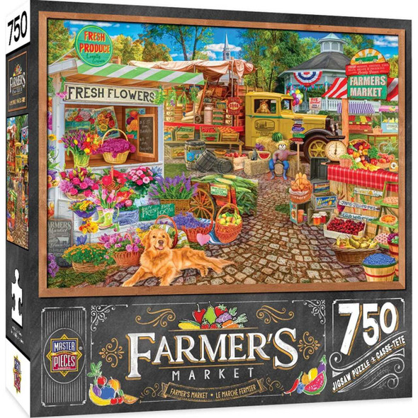 MasterPieces Farmer's Market - Sale on The Square - 750 Piece Jigsaw Puzzle