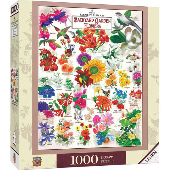 MasterPieces Farmers Almanac - Garden Florals 1000 Piece Puzzle