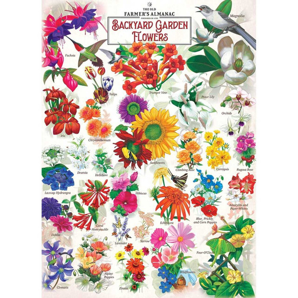 MasterPieces Farmers Almanac - Garden Florals 1000 Piece Puzzle
