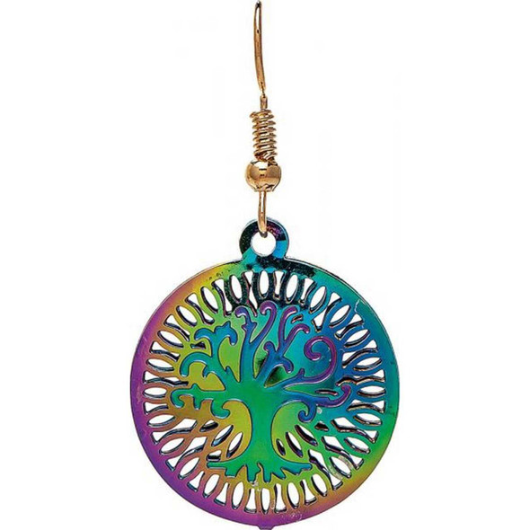 Rain Jewelry Collection Multi Rainbow Tree Filigree Earring