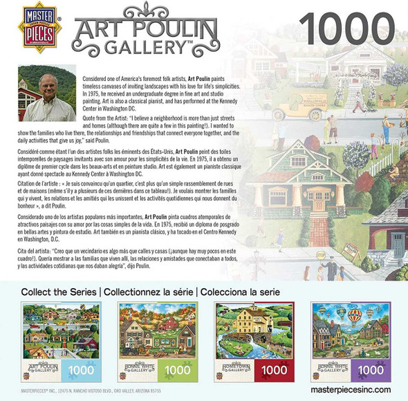 MasterPieces Hometown Gallery Bungalowville - 1000 Piece Jigsaw Puzzle by Art Poulin