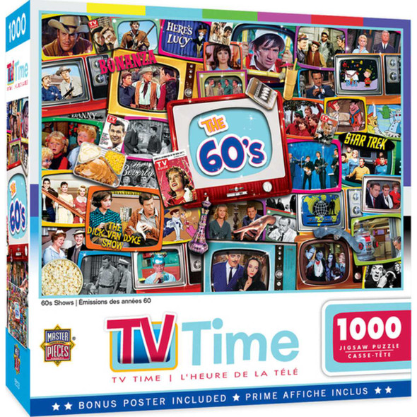 MasterPieces TV Time - 60s Shows 1000pc Puzzle