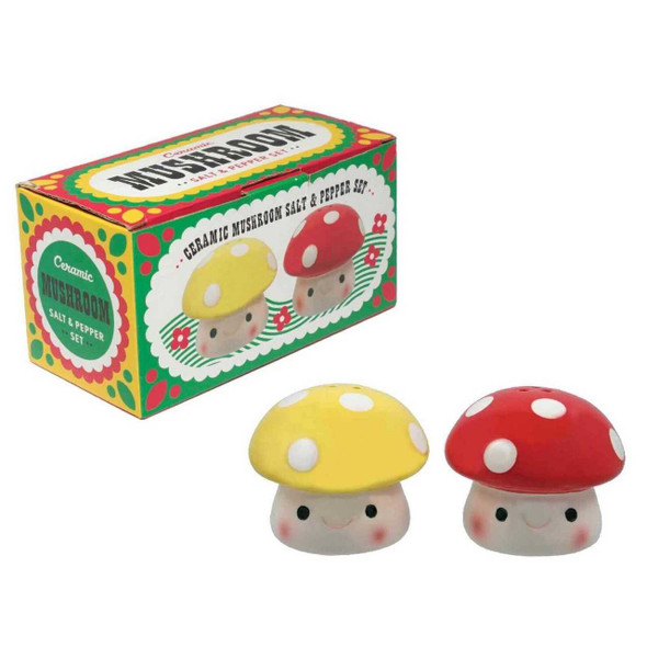 Streamline Mushroom Salt and Pepper Shakers