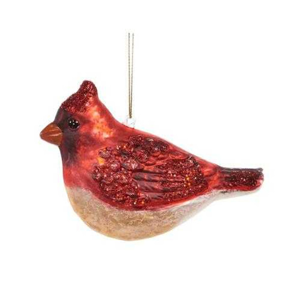 Giftcraft Mercury Glass Cardinal Ornament