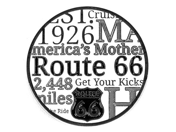 Route 66 Repeat Metal Magnet