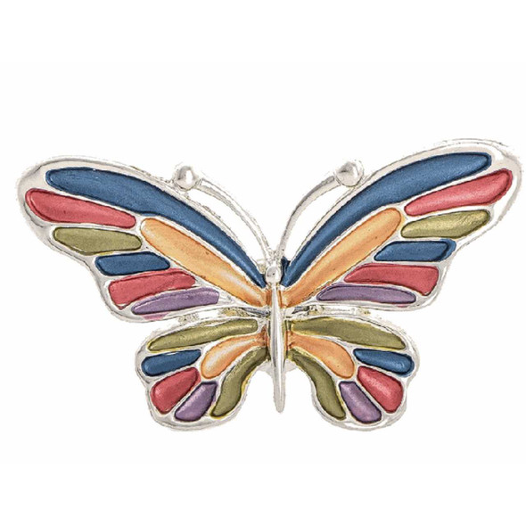 Rain Jewelry Collection Magnetic Brooch Pin Multicolor Butterfly