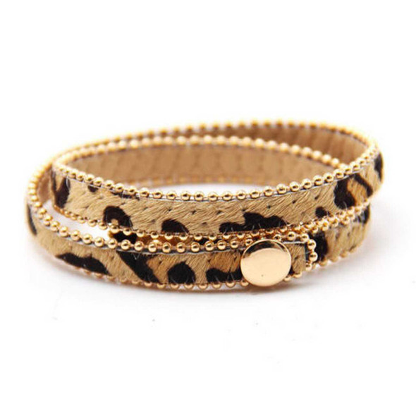 Kate Tuesday Jewelry Faux Cheetah Snap Bracelet