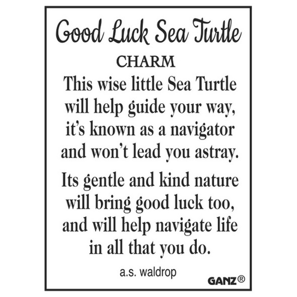 Ganz Good Luck Sea Turtle Charm